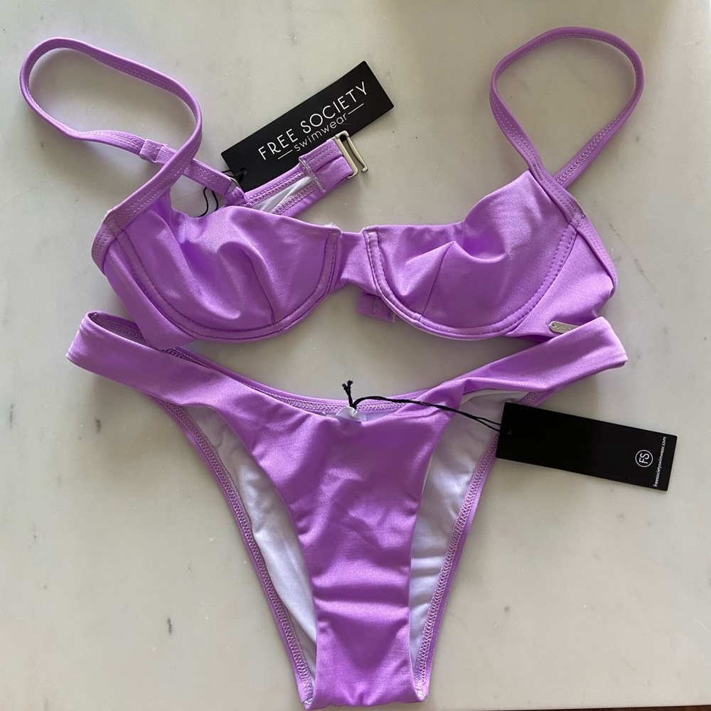 NEW WITH TAGS Free Society Bikini Top and Bottom